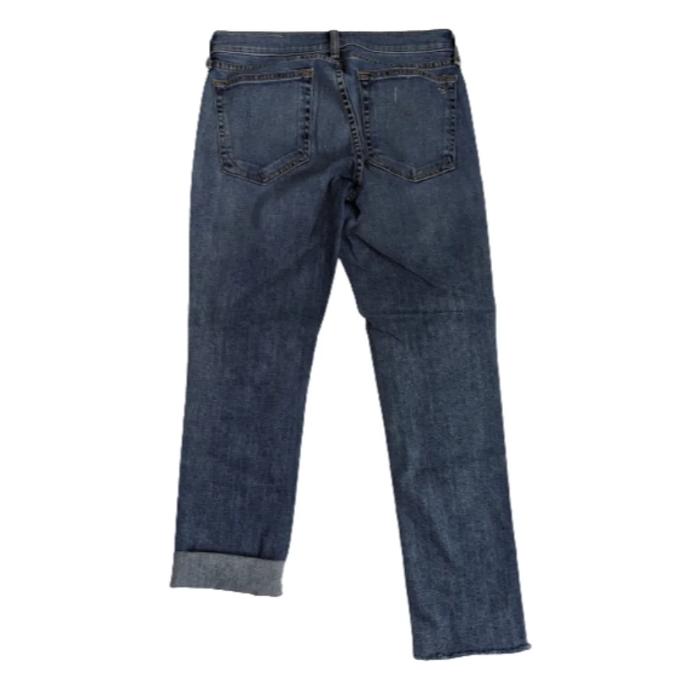 Rag & Bone Dre Capri Distressed Raw Hem Jeans 25